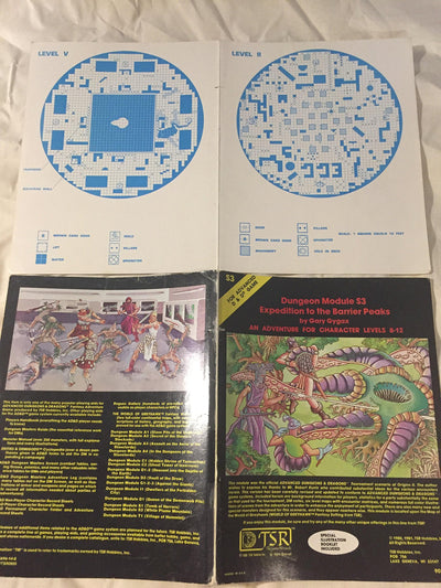 Expedition to the Barrier Peaks Dungeon Module S3 (AD& D Adventure for Character Levels 8-12)