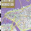 Streetwise Manhattan Map - Laminated City Street Map of Manhattan, New York - Folding pocket size travel map with subway map, bus map