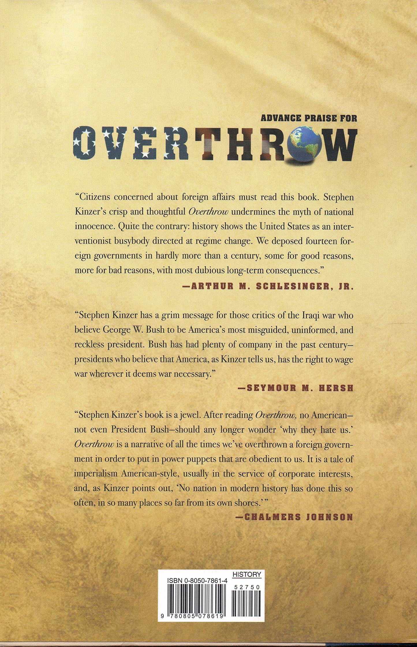 Overthrow: America's Century of Regime Change from Hawaii to
