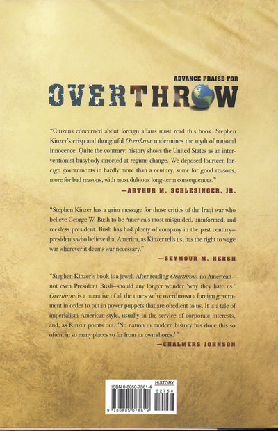 Overthrow: America's Century of Regime Change from Hawaii to