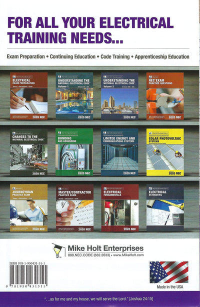 2020 Mike Holt's NEC Tabs (Color Coded) with 2 Ohm's Law Stickers and Electrical Equations Poster - 2020 Edition