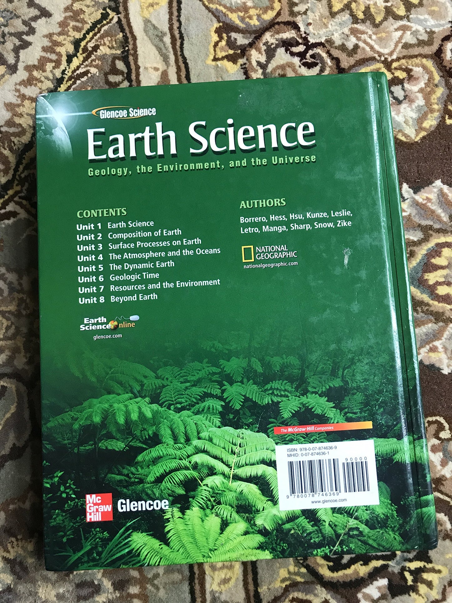 Glencoe Earth Science: Geology, the Environment, and the Universe, Student Edition (HS EARTH SCI GEO, ENV, UNIV)