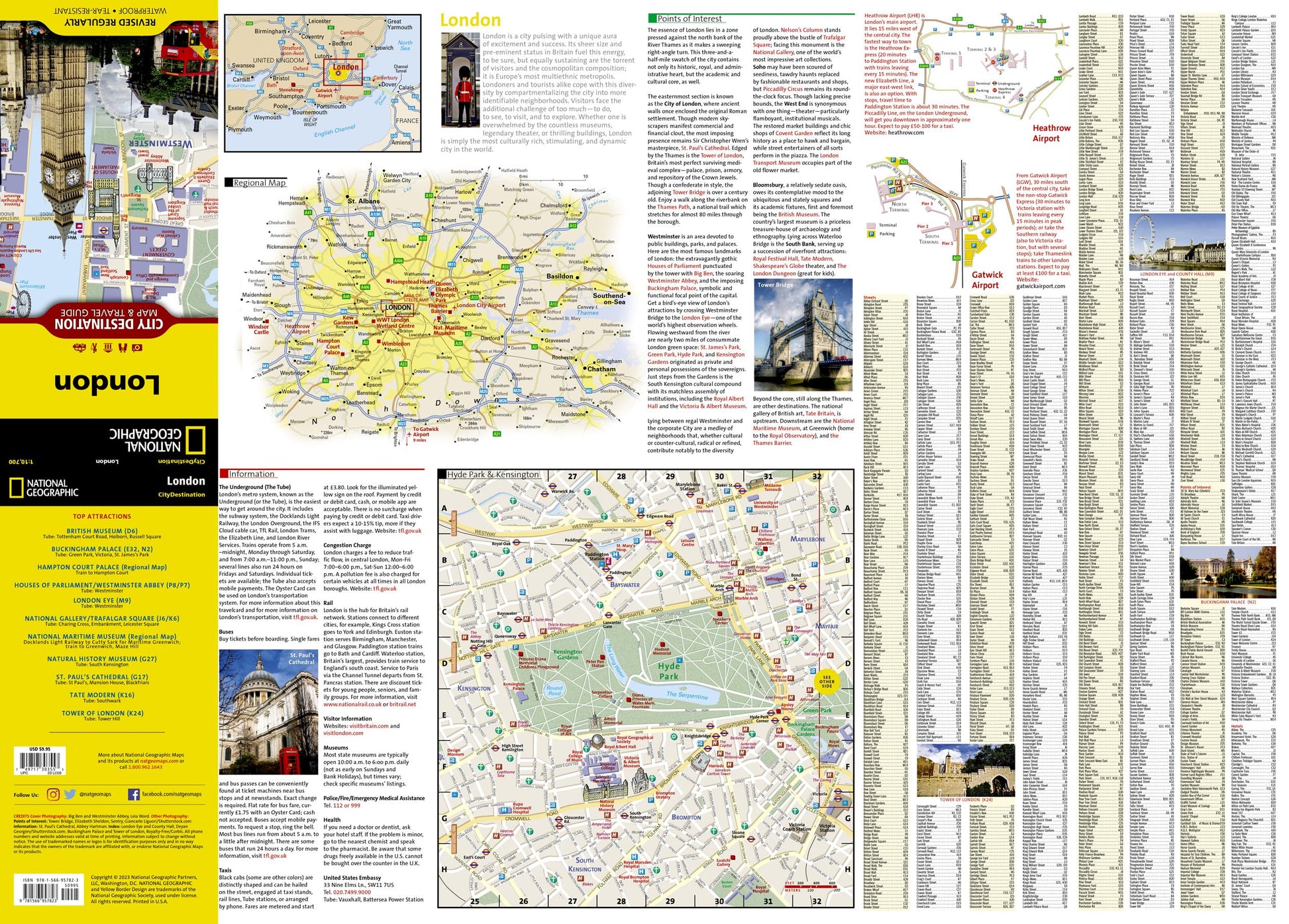 London Map (National Geographic Destination City Map)