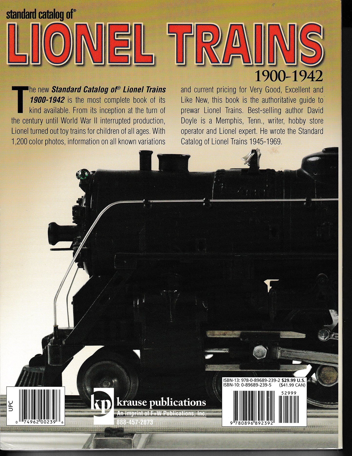 Standard Catalog of Lionel Trains 1900-1942