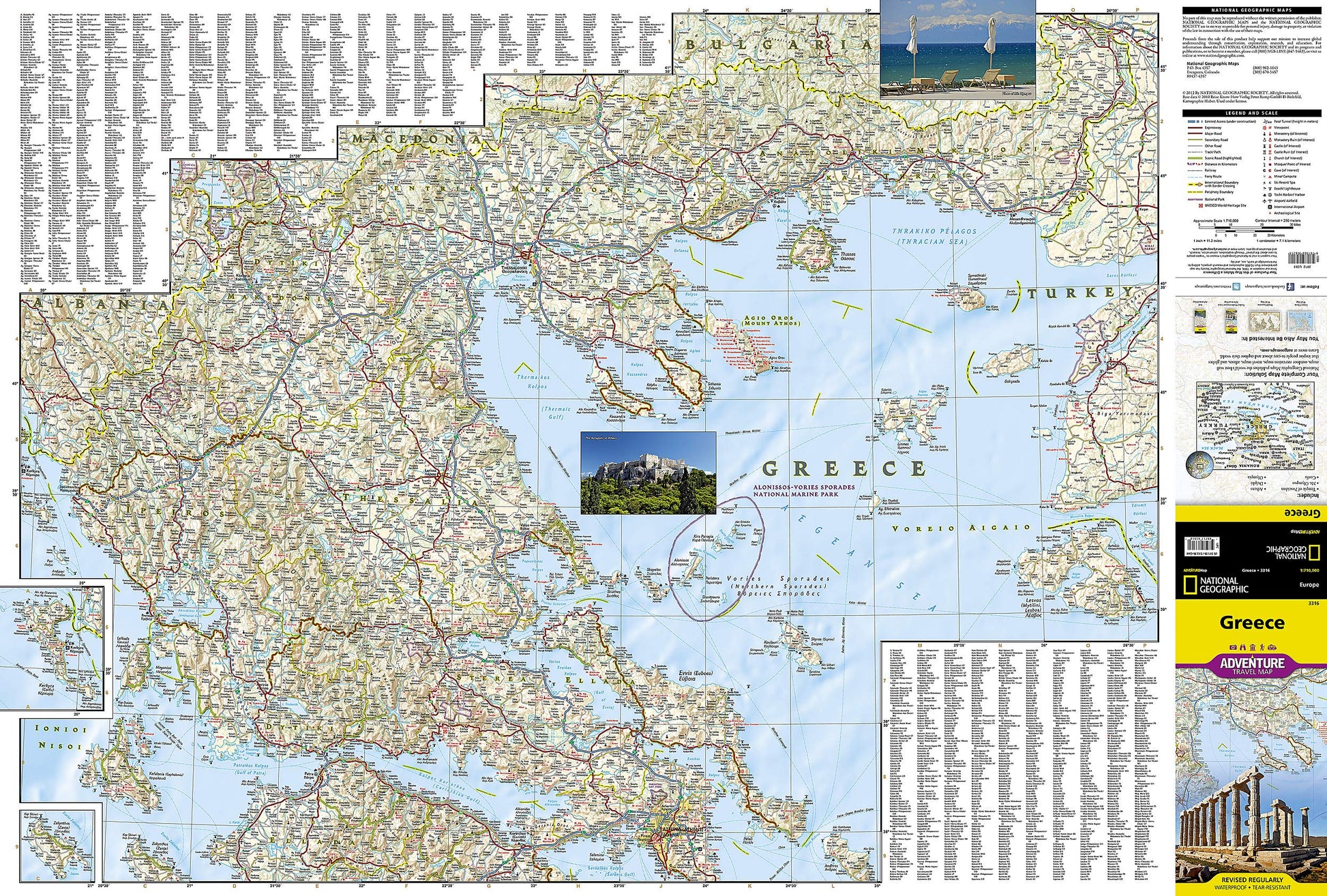 Greece Map (National Geographic Adventure Map, 3316)