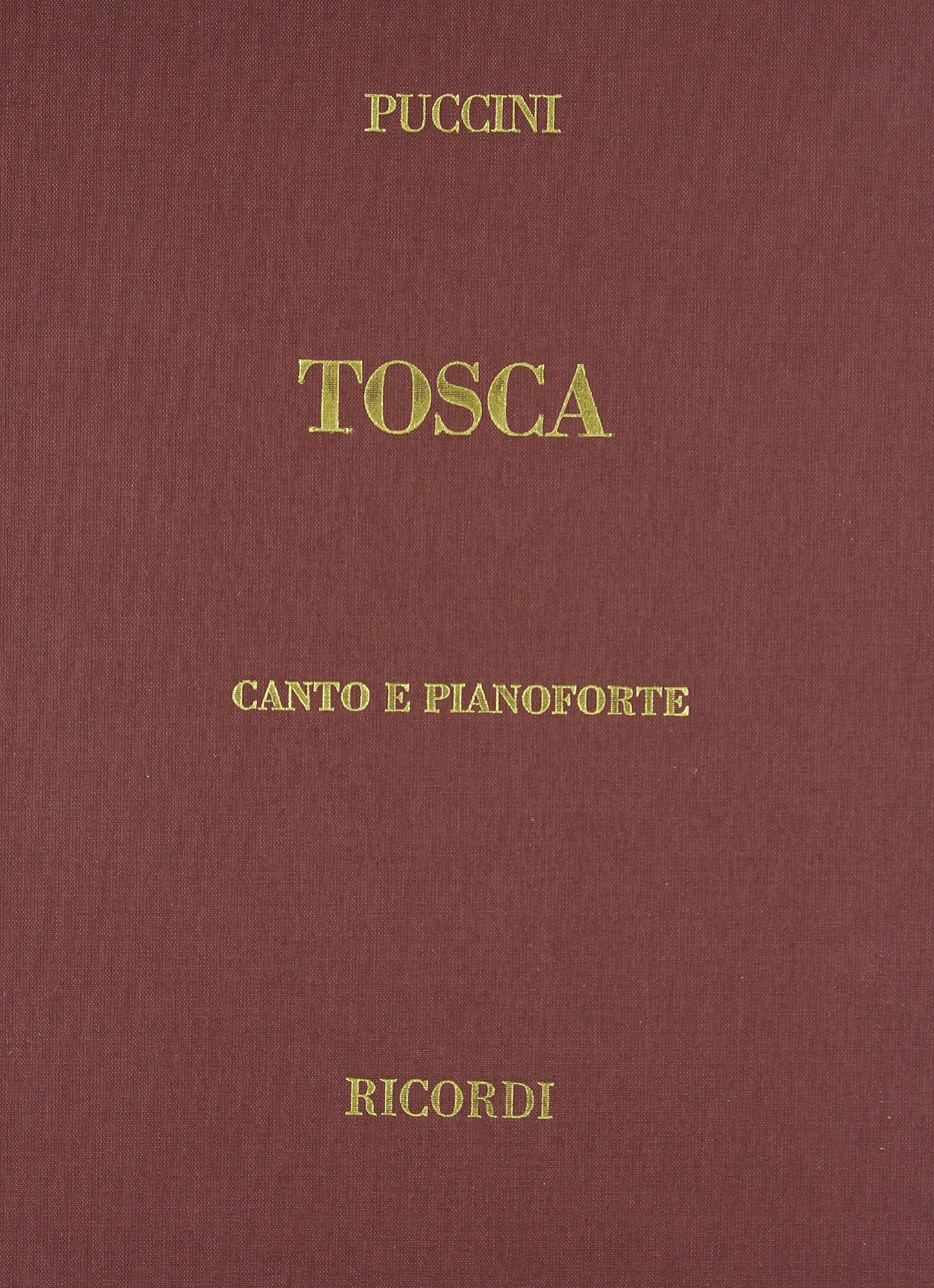 Tosca: Vocal Score