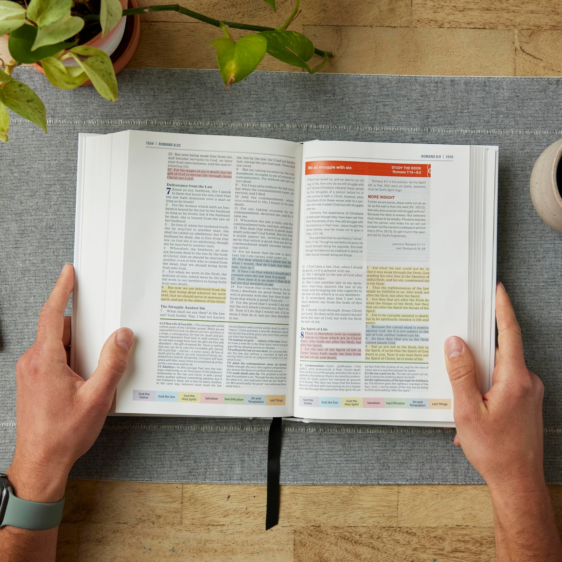 Color Code Study Bible, Revealing God's Truth Color by Color (KJV, Hardcover, Red Letter)