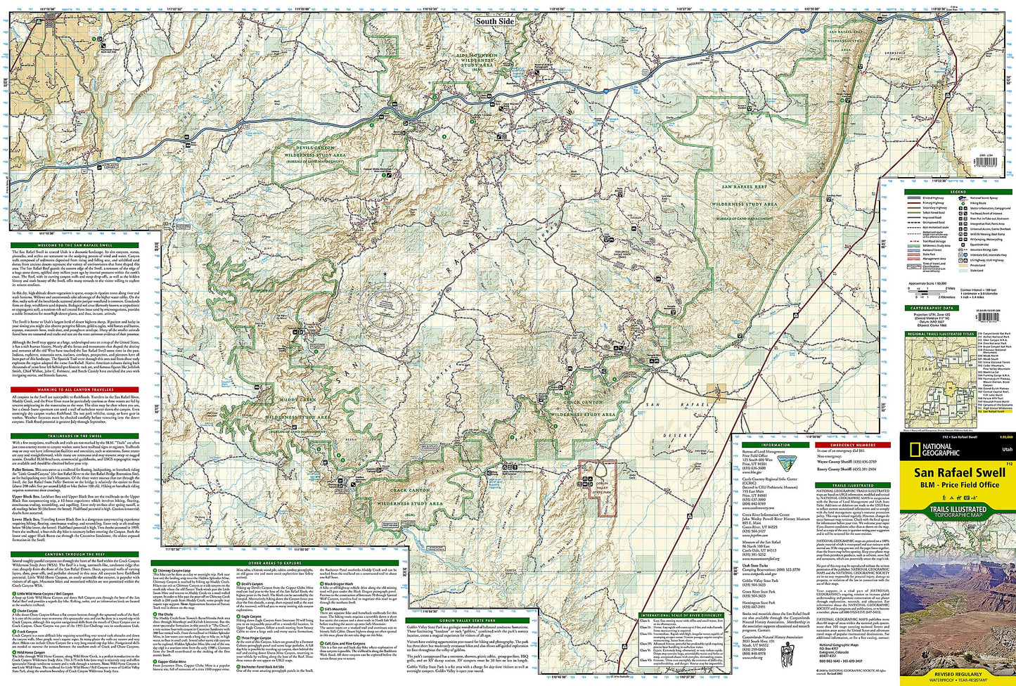 San Rafael Swell Map [BLM - Price Field Office] (National Geographic Trails Illustrated Map, 712)