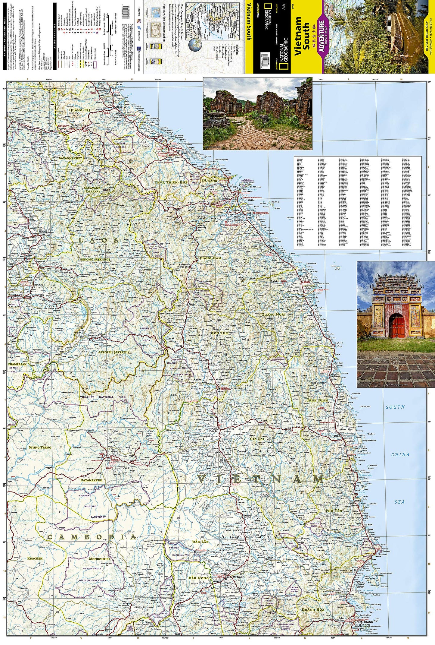 Vietnam South Map (National Geographic Adventure Map, 3016)
