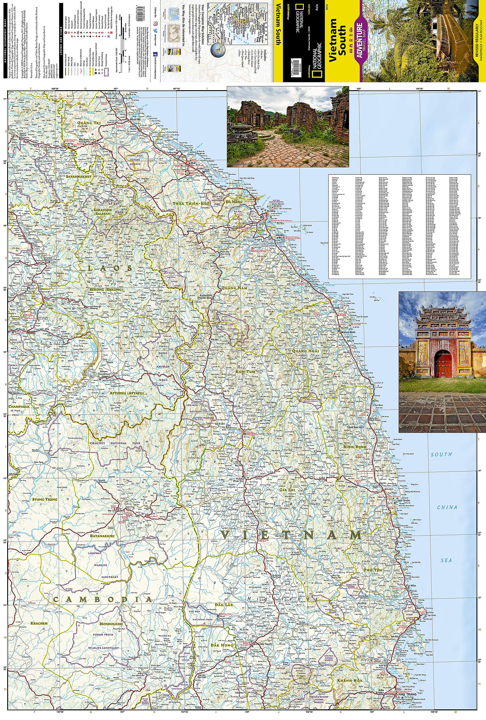 Vietnam South Map (National Geographic Adventure Map, 3016)