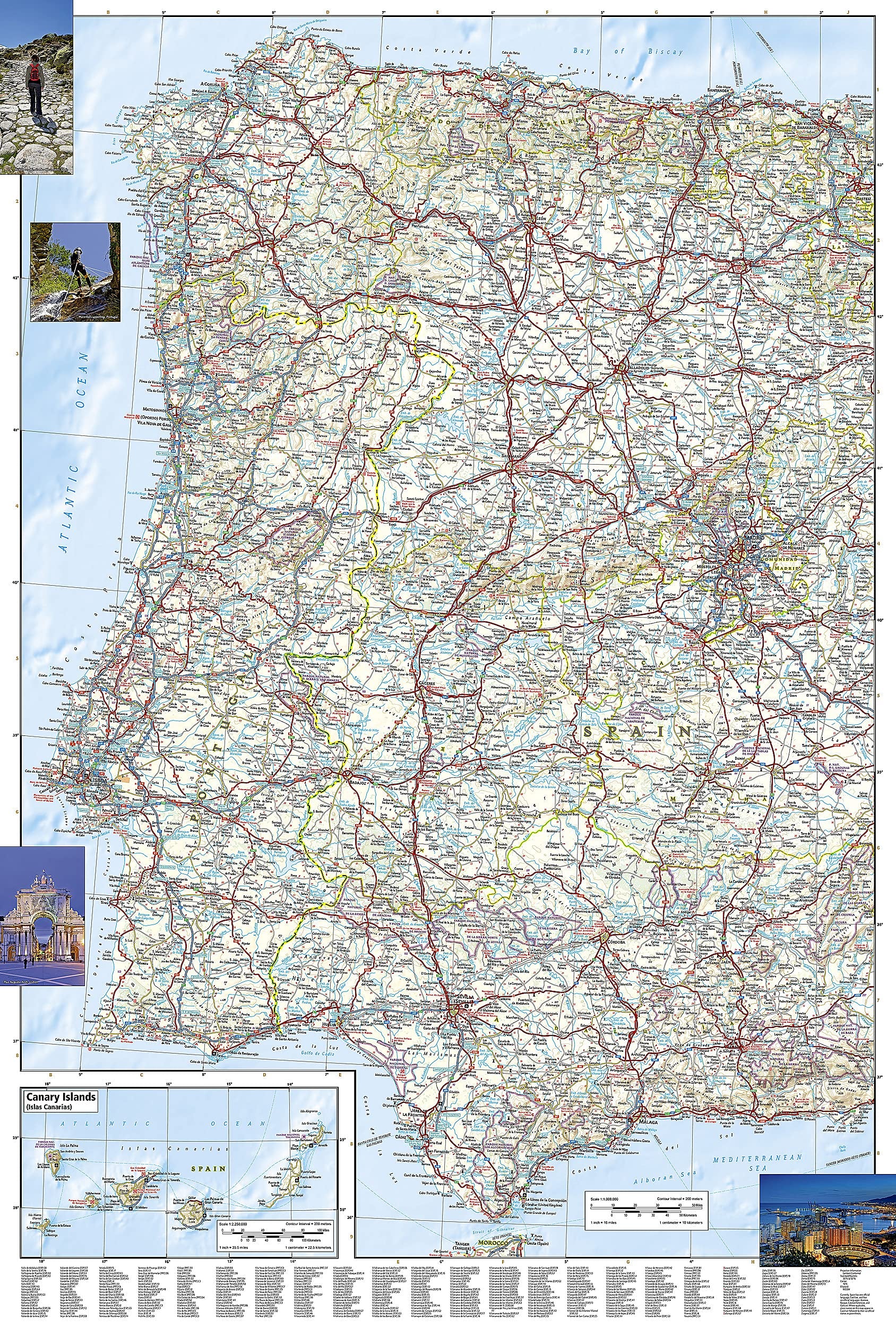 Spain and Portugal Map (National Geographic Adventure Map, 3307)