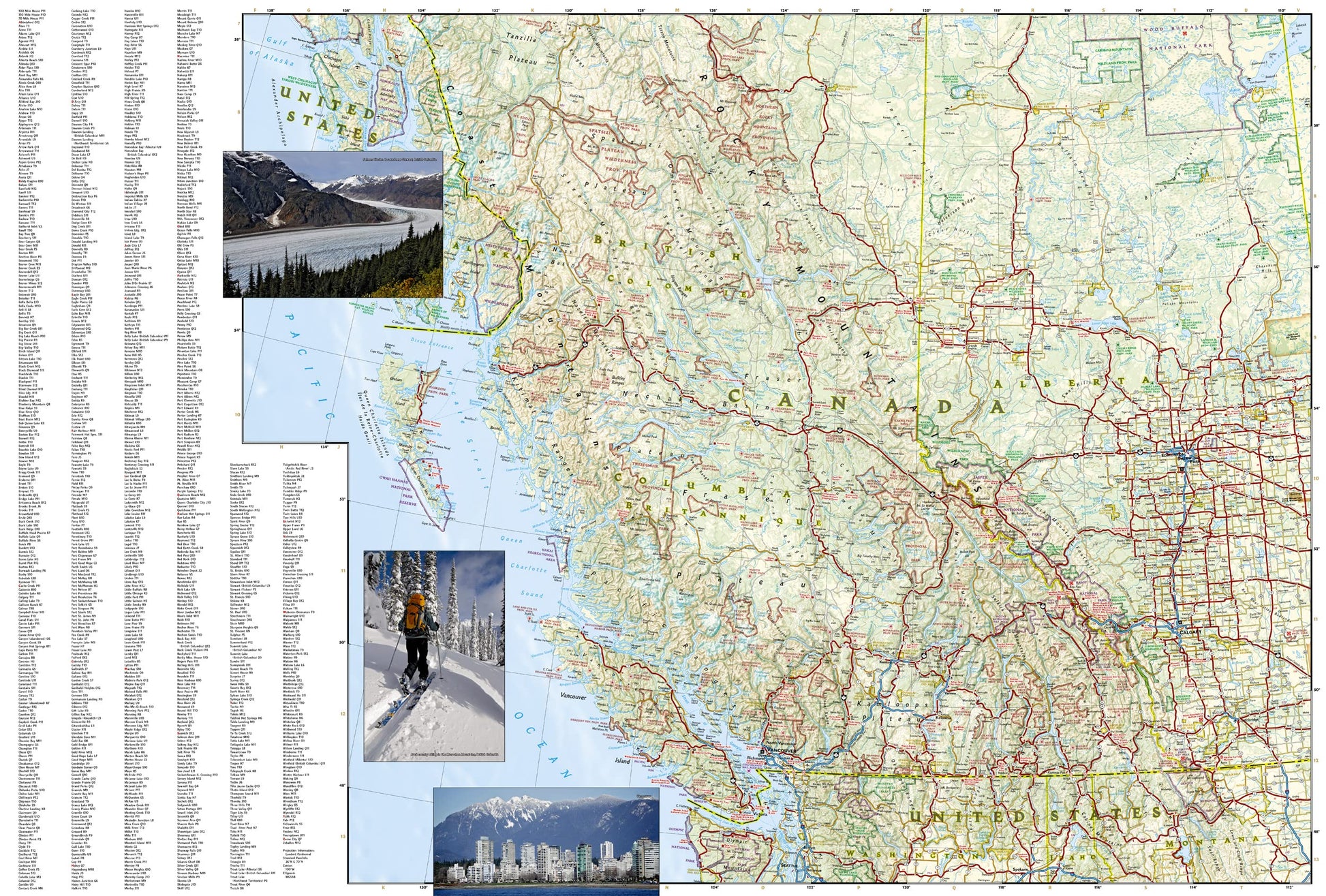 Canada West Map (National Geographic Adventure Map, 3113)