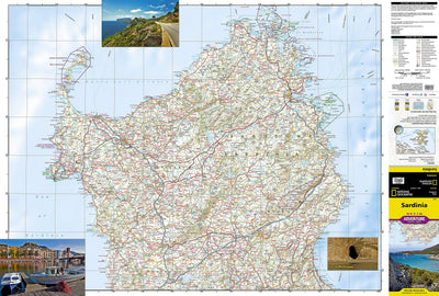 Sardinia Map [Italy] (National Geographic Adventure Map, 3309)