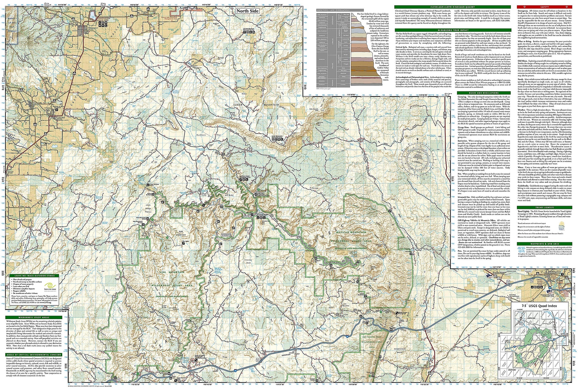 San Rafael Swell Map [BLM - Price Field Office] (National Geographic Trails Illustrated Map, 712)