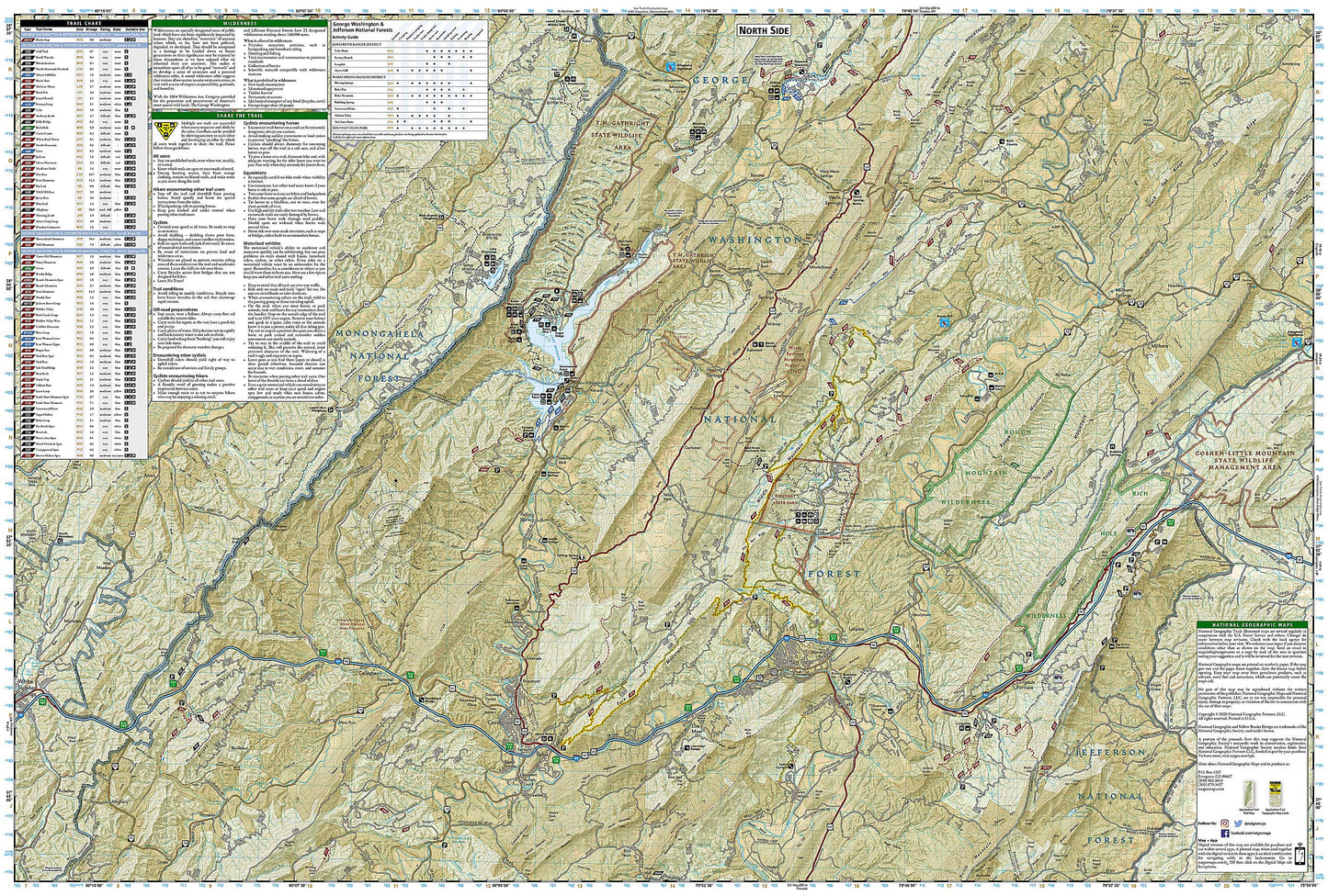 Covington, Alleghany Highlands [George Washington and Jefferson National Forests] (National Geographic Trails Illustrated Map)