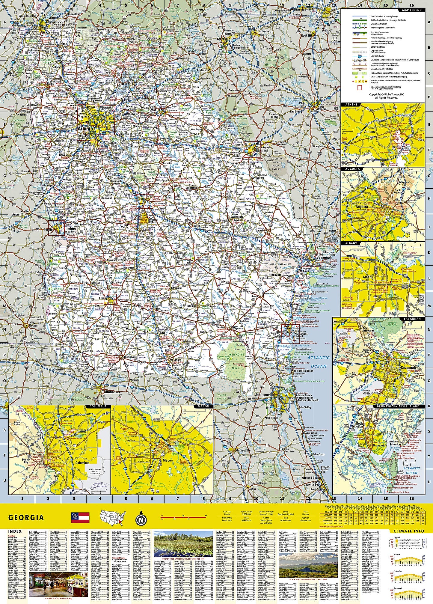Georgia Map (National Geographic Guide Map)