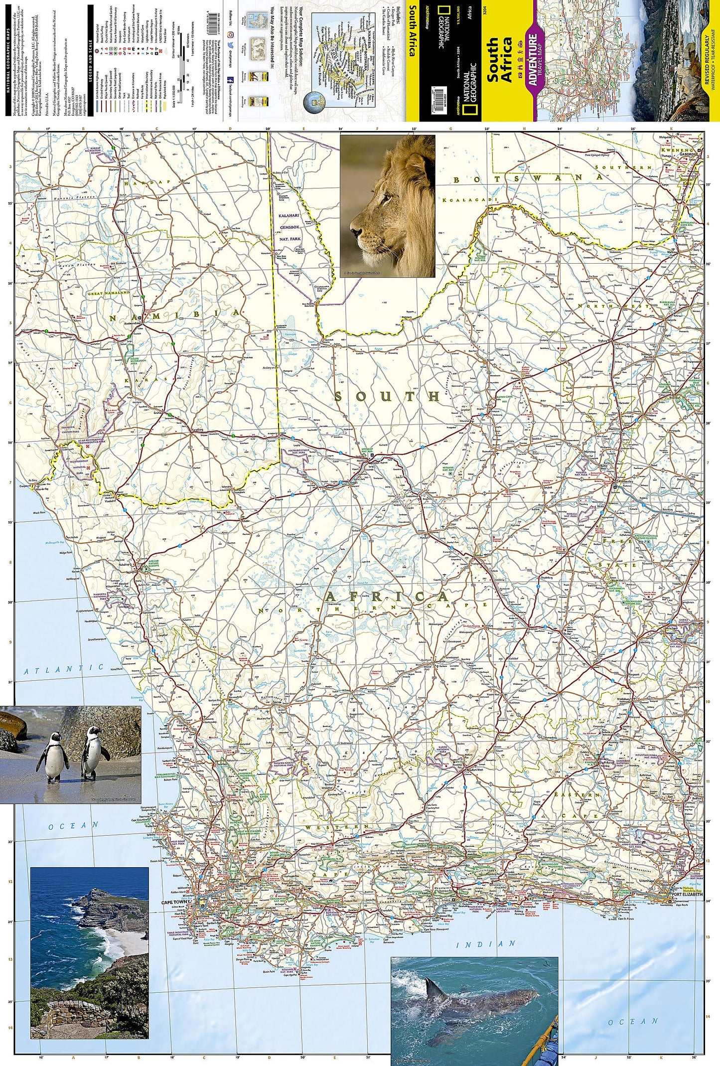 South Africa Map (National Geographic Adventure Map, 3204)