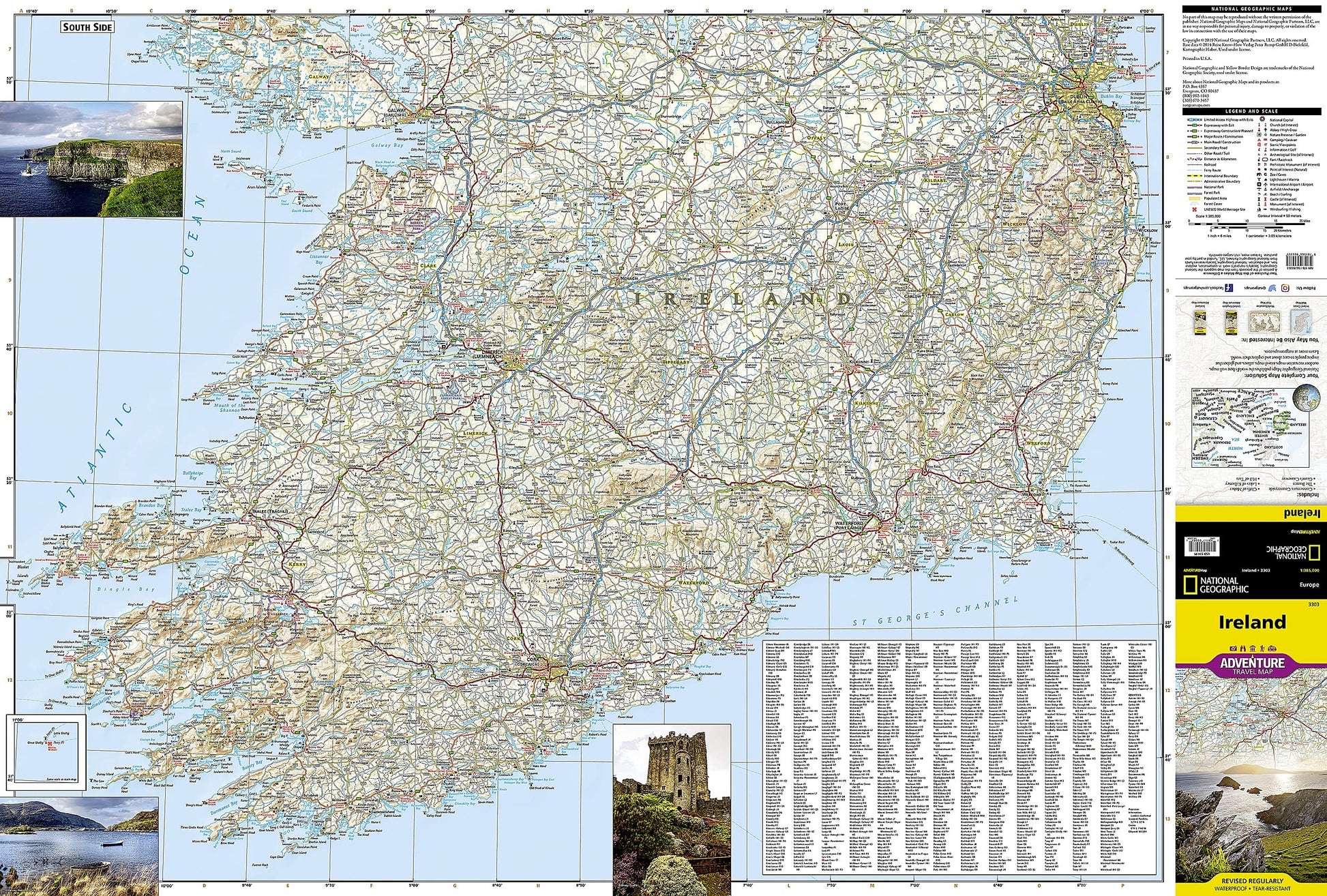 Ireland Map (National Geographic Adventure Map, 3303)