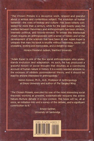 The Chosen Primate: Human Nature and Cultural Diversity