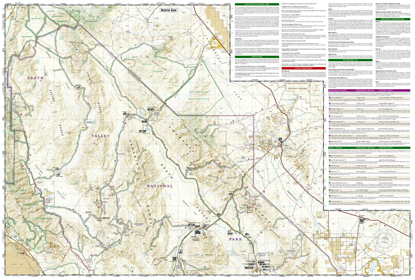 Death Valley National Park Map (National Geographic Trails Illustrated Map, 221)