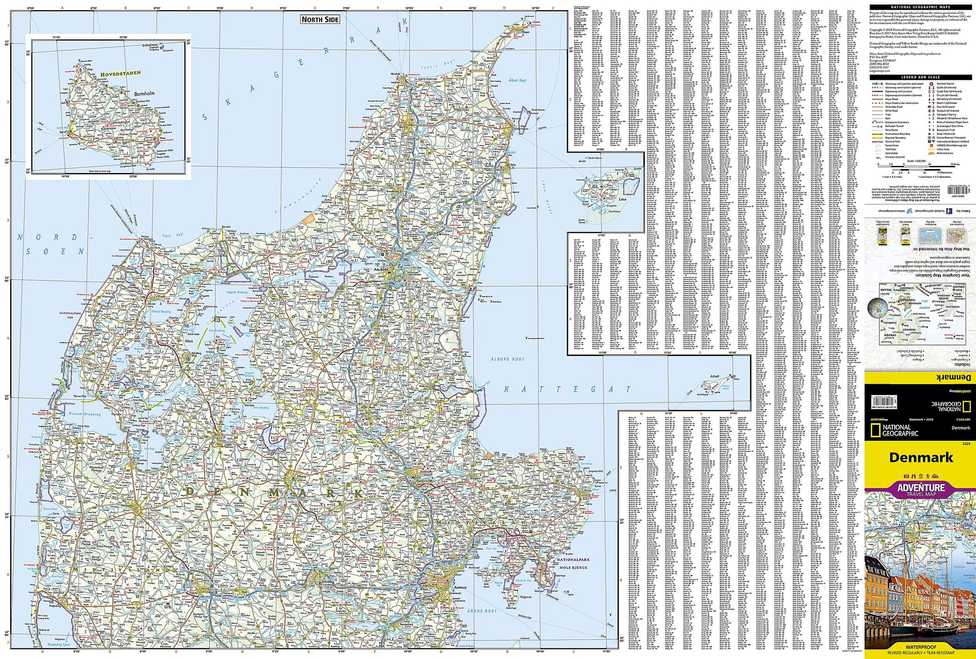Denmark Map (National Geographic Adventure Map, 3329)