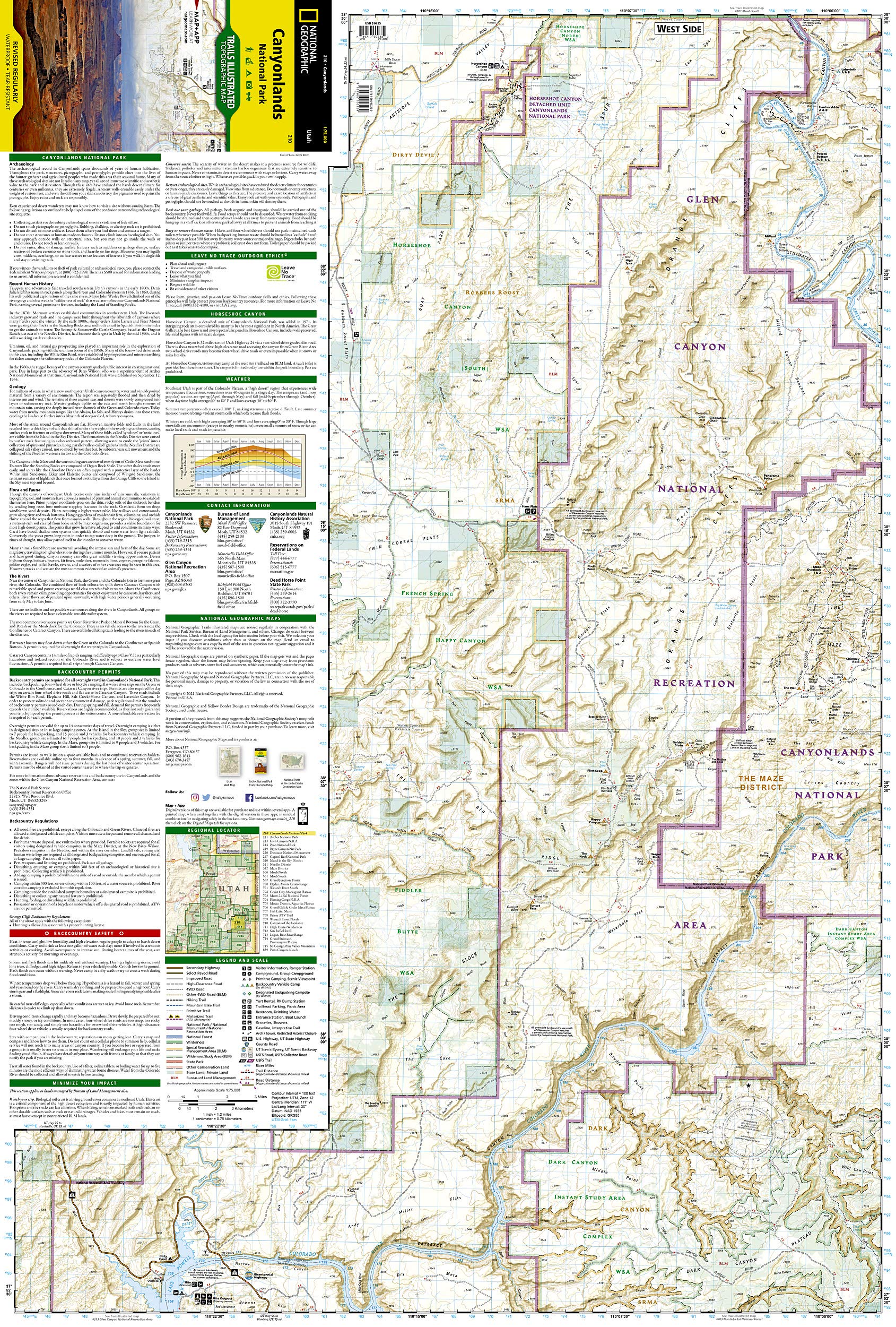 Canyonlands National Park (National Geographic Trails Illustrated Map)
