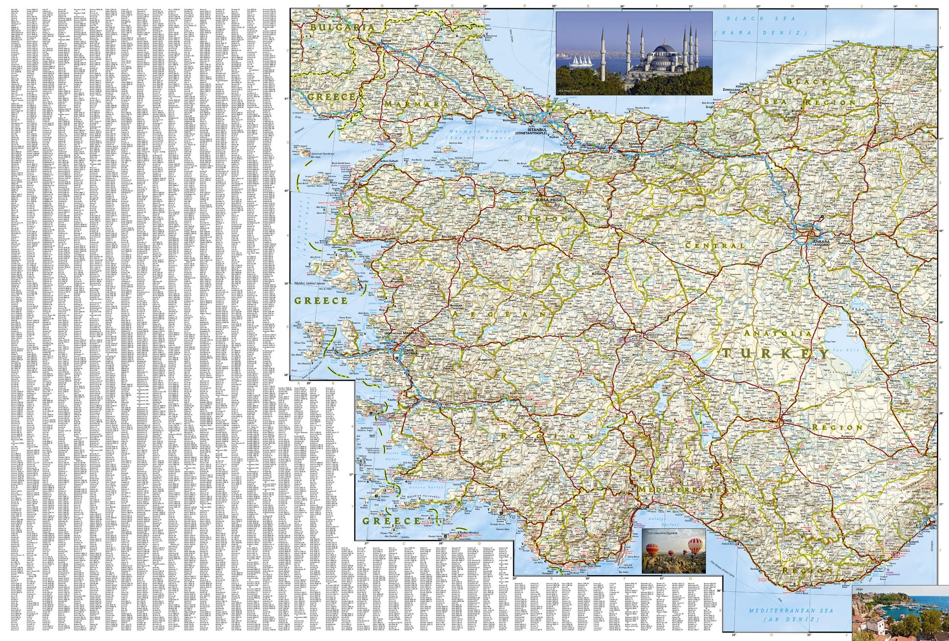 Trkiye (Turkey) Map (National Geographic Adventure Map, 3018)