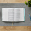 NKJV, Journal the Word Bible: Reflect, Journal or Create Art Next to Your Favorite Verses (Stone Leathersoft over board, Red Letter, Comfort Print)