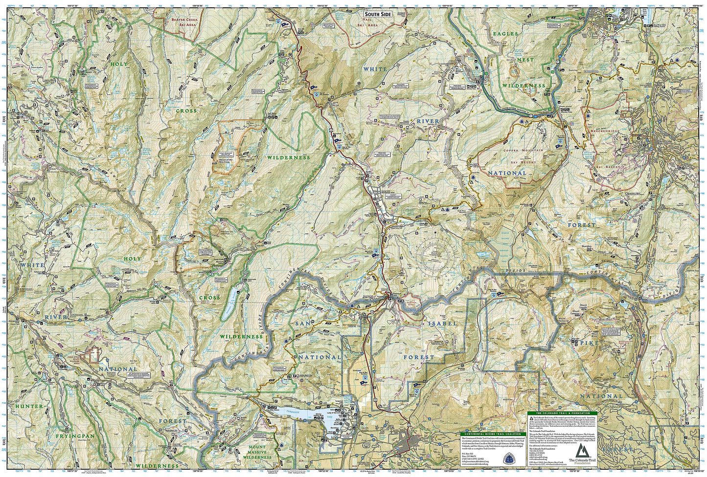 Eagles Nest and Holy Cross Wilderness Areas Map (National Geographic Trails Illustrated Map, 149)