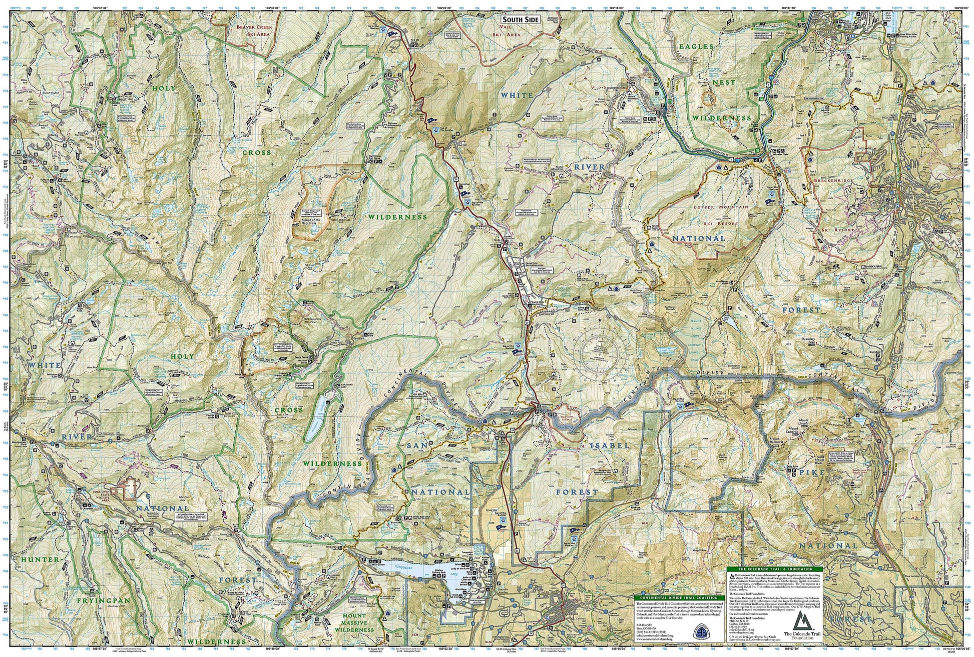 Eagles Nest and Holy Cross Wilderness Areas Map (National Geographic Trails Illustrated Map, 149)