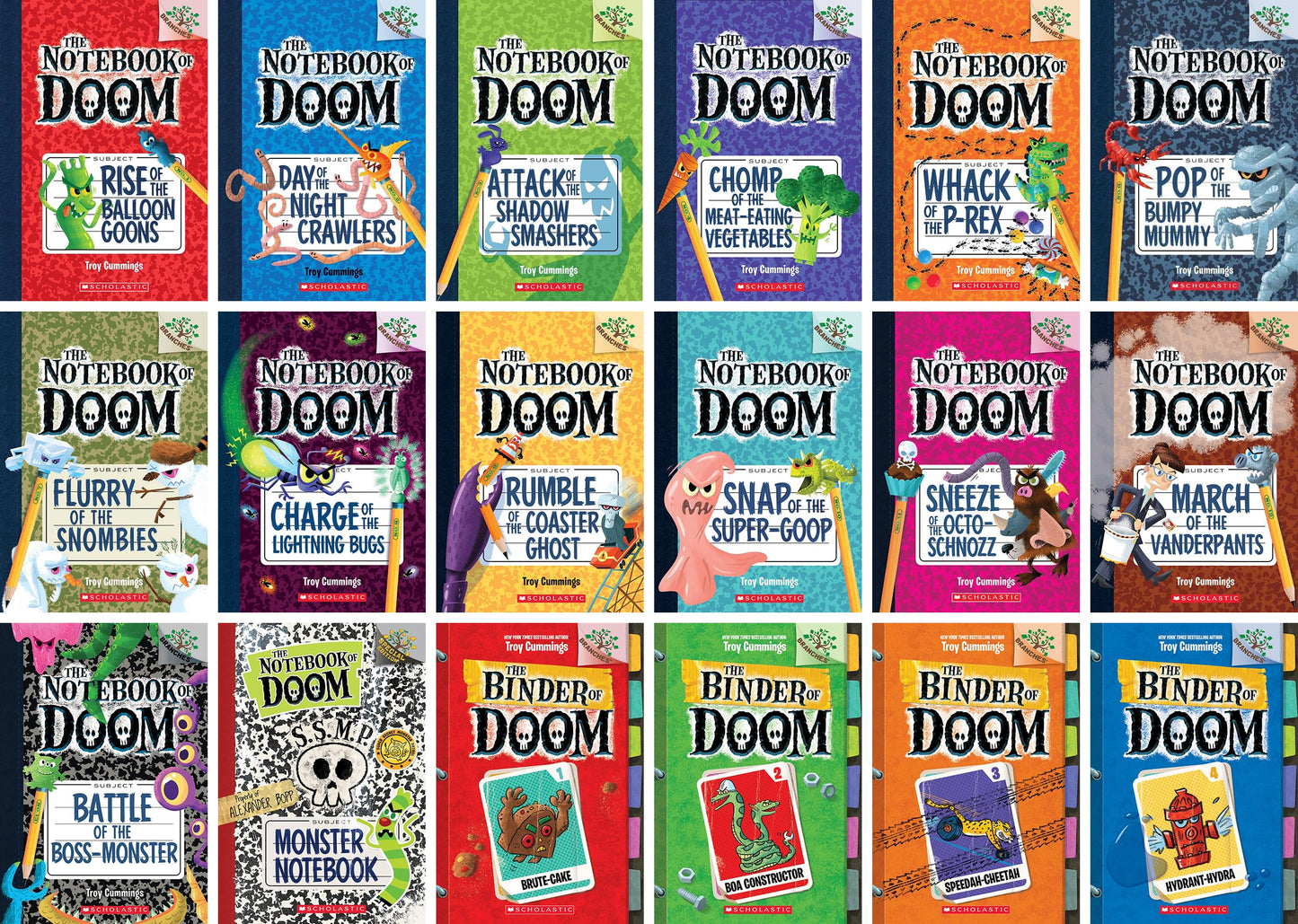 Notebook of Doom Complete Series Set (18 books)  Notebook of Doom  Binder of Doom  Monster Notebook