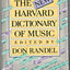 The New Harvard Dictionary of Music (Harvard University Press Reference Library)