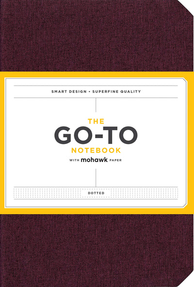 Go-To Notebook with Mohawk Paper, Mulberry Wine Dotted: (Blank Dotted Journal to Inspire Creativity and Productivity, Writing, or Drawing Notebook with Cloth Cover)