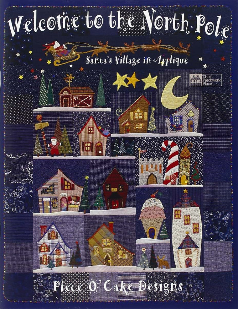Welcome to the North Pole: Santa's Village in Appliqué by Go