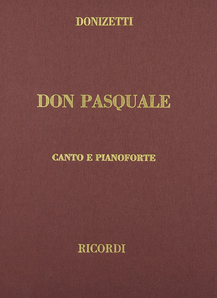 Don Pasquale: Vocal Score