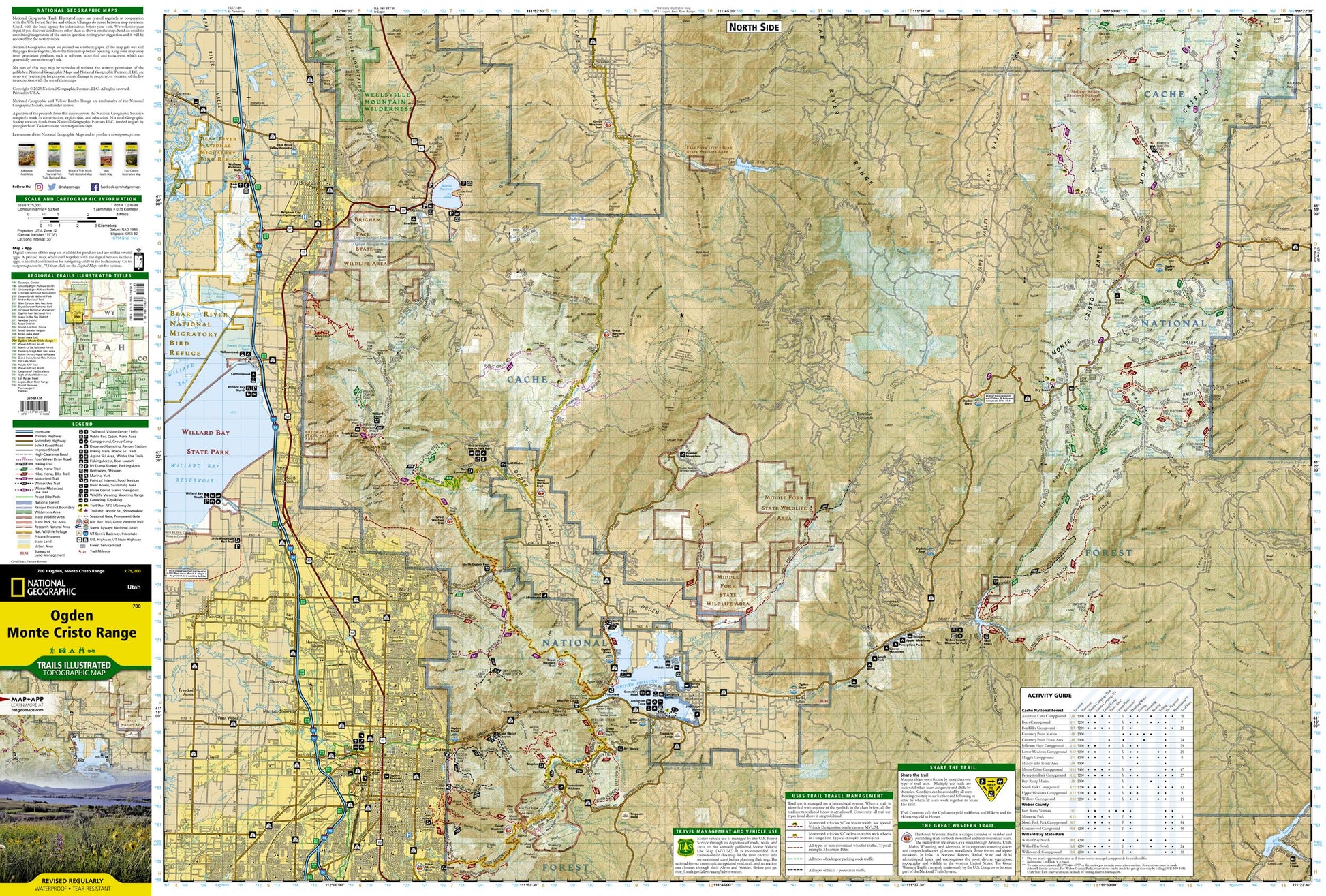 Ogden, Monte Cristo Range Map (National Geographic Trails Illustrated Map, 700)