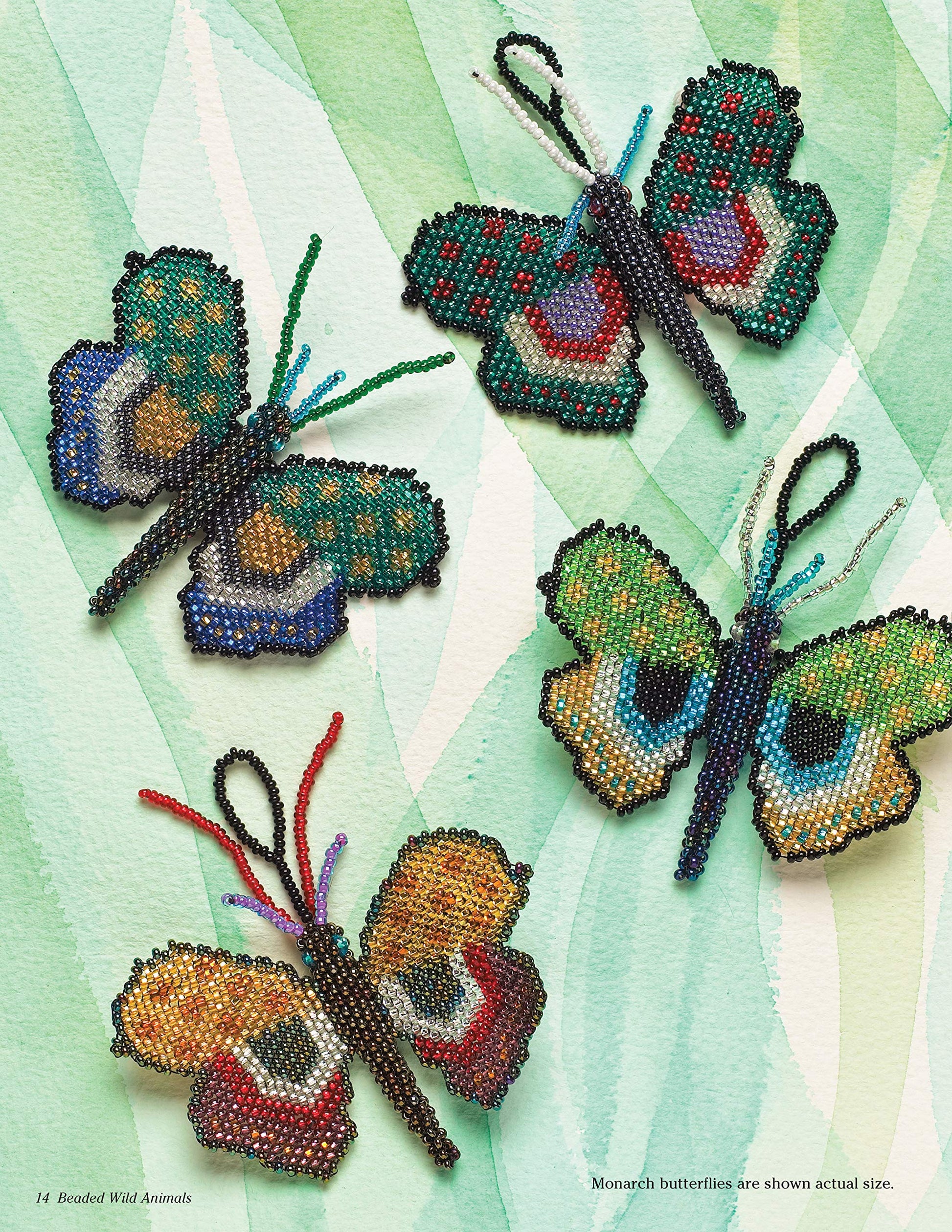 Beaded Wild Animals: Puffy Critters for Key Chains, Dangles, and Jewelry (Design Originals) 10 Projects include Butterflies, Hummingbird, Turtle, Frog, Seahorse, Cat, Fish, Bear, and Phoenix
