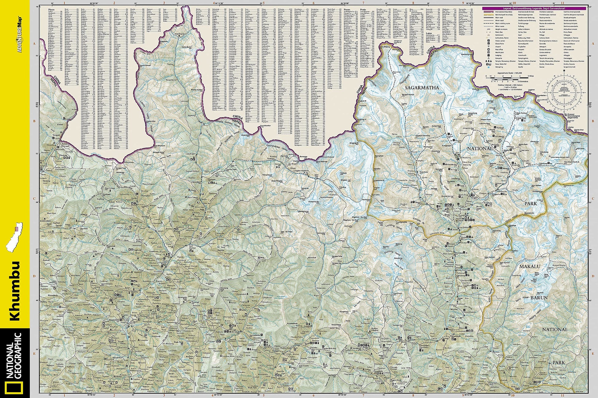 Khumbu Map [Nepal] (National Geographic Adventure Map, 3002)