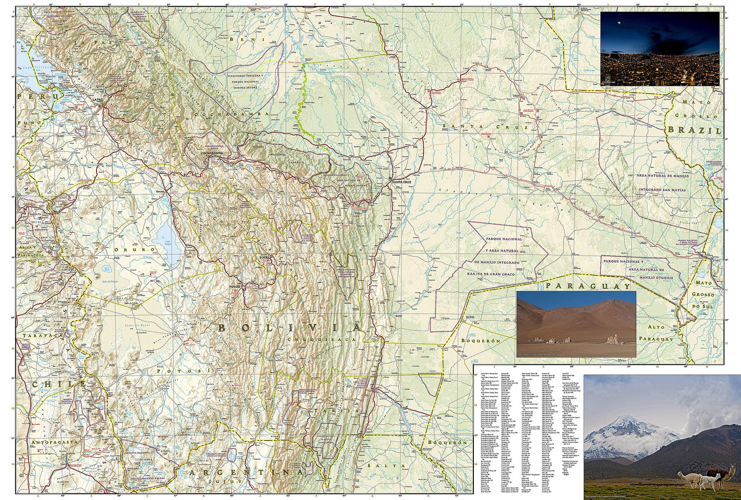 Bolivia Map (National Geographic Adventure Map, 3406)