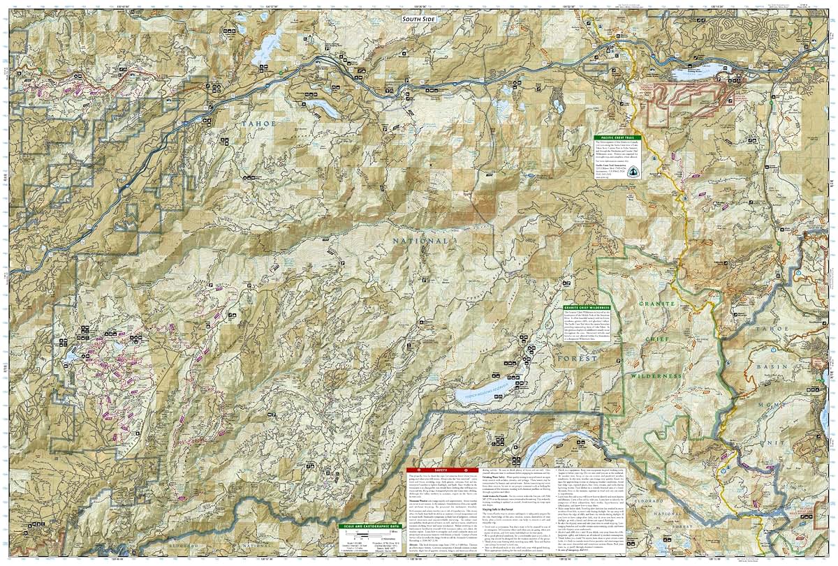 Tahoe National Forest West Map [Yuba and American Rivers] (National Geographic Trails Illustrated Map, 804)