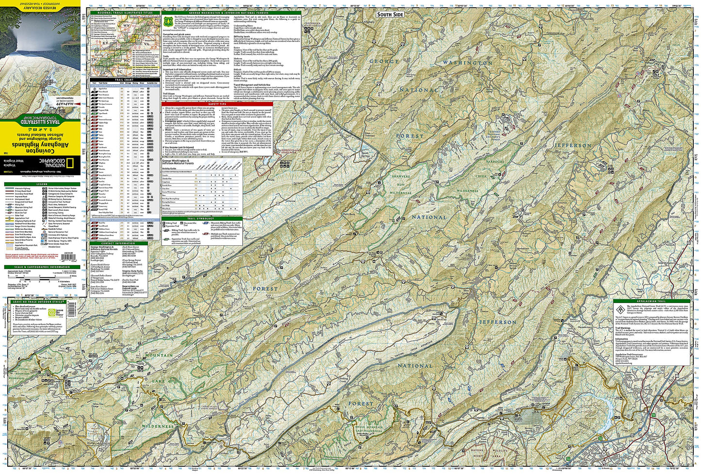 Covington, Alleghany Highlands [George Washington and Jefferson National Forests] (National Geographic Trails Illustrated Map)