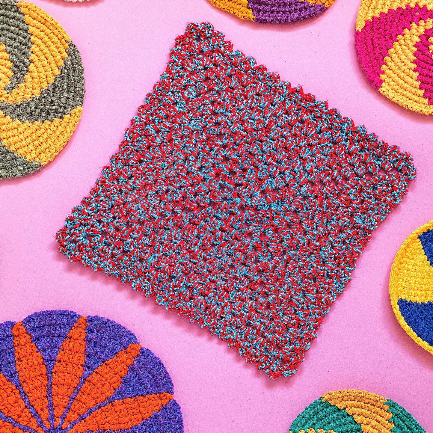Nifty Knit Dishcloths-Includes 16 Dishcloth Designs Each in One of Four Colors