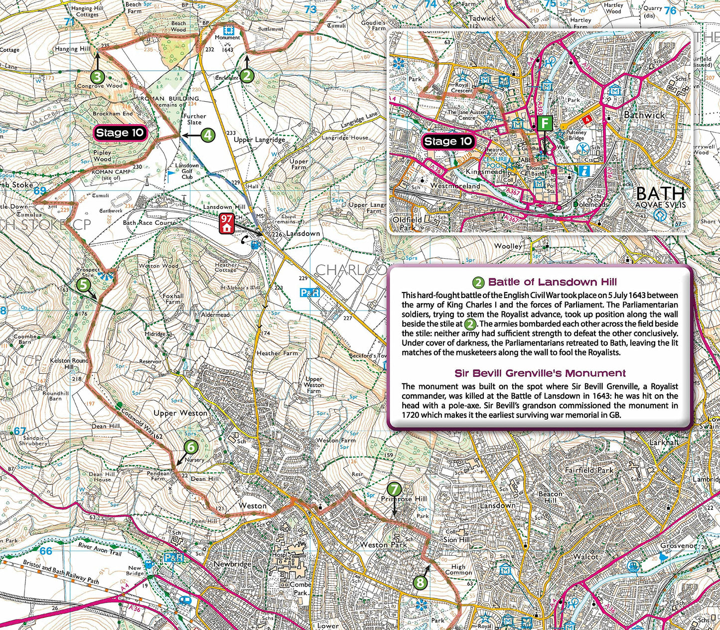 Trekking the Cotswold Way: Two-way Trekking Guide with OS 1:25k Maps: 18 Different Itineraries (The Great Treks of England)