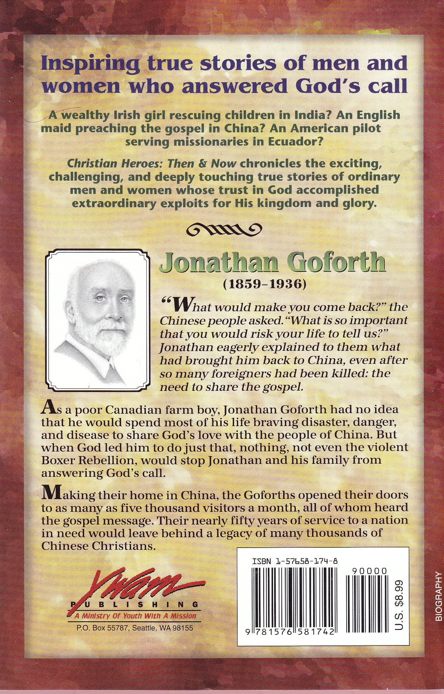 Jonathan Goforth: An Open Door in China (Christian Heroes: Then and Now)