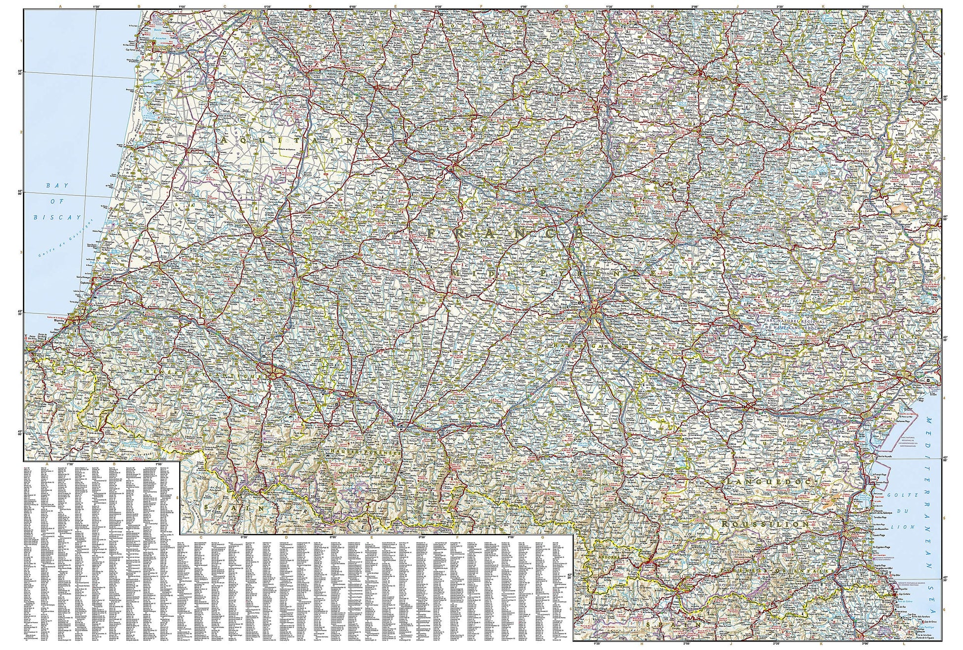 Southern France Map (National Geographic Adventure Map, 3314)