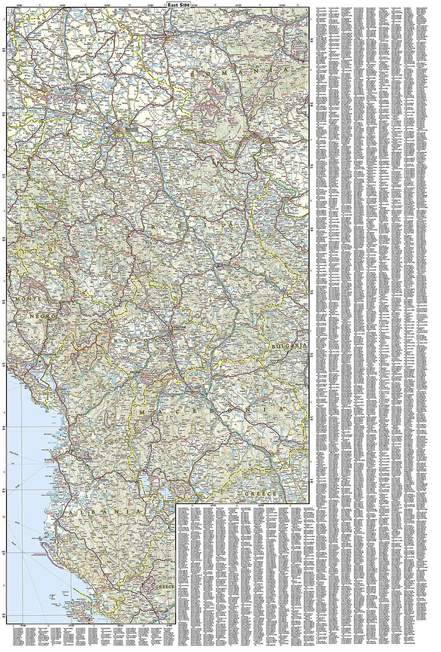 Western Balkans Map (National Geographic Adventure Map, 3327)