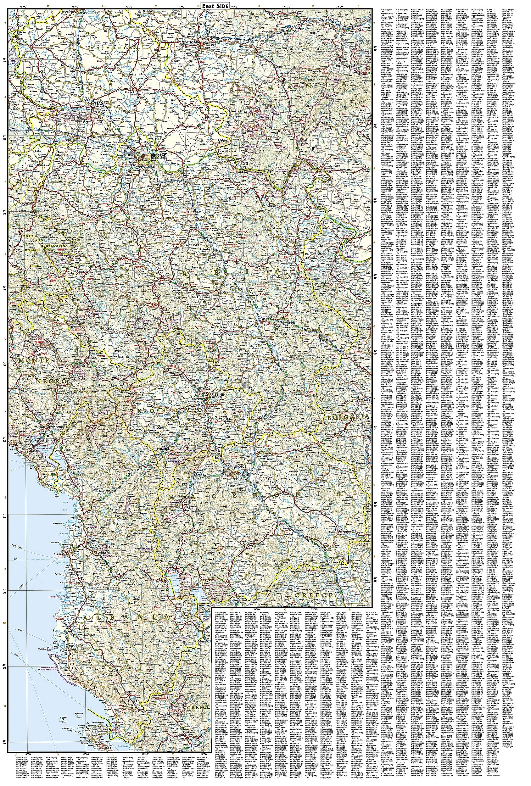 Western Balkans Map (National Geographic Adventure Map, 3327)