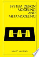 System Design Modeling and Metamodeling