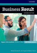 Business Result: Upper-intermediate. student's book with online practice
