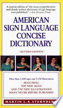 American Sign Language Concise Dictionary: Revised Edition